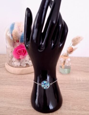 bracelet bleu et or