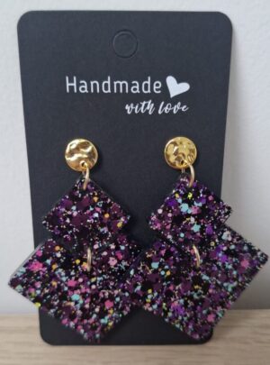 Boucles d'oreilles nuit étoilée