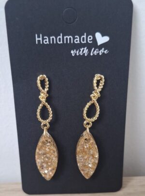Boucles d'oreilles sable d'or