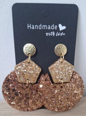 Boucles d'Oreilles éclat d'or rose