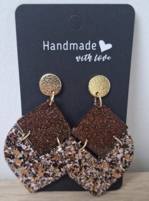 Boucles D'oreilles Ecorce Etoilée